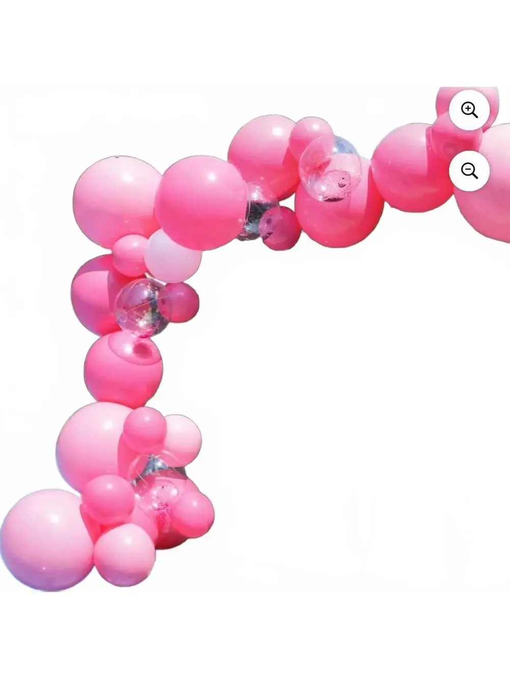 PartyAire Pink Paradise 28-Piece Reusable Inflatable Balloon Garland Kit